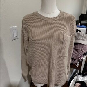 Madewell latte colored sweater size xxs fits like medium